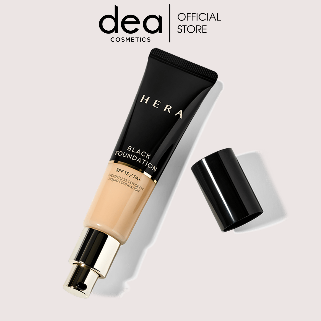 Kem Nền Hera Black Foundation-Fullsize-Tuýp lớn-Che phủ, căng mướt da