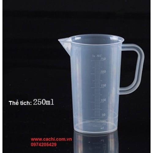 Ca đong nhựa pha chế trà sữa 250ml - can250