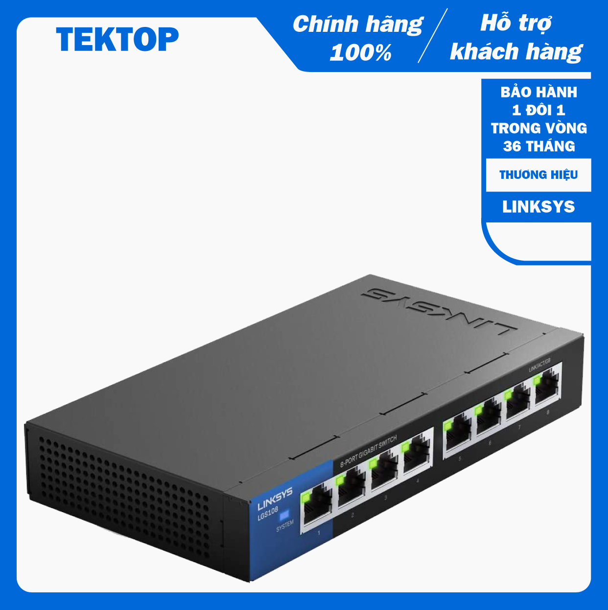 Bộ chia tín hiệu 8 cổng gigabit linksys lgs108