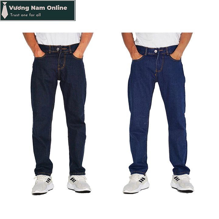 Quần jean nam ống suông trơn đẹp chất bò trung niên big size VNO28