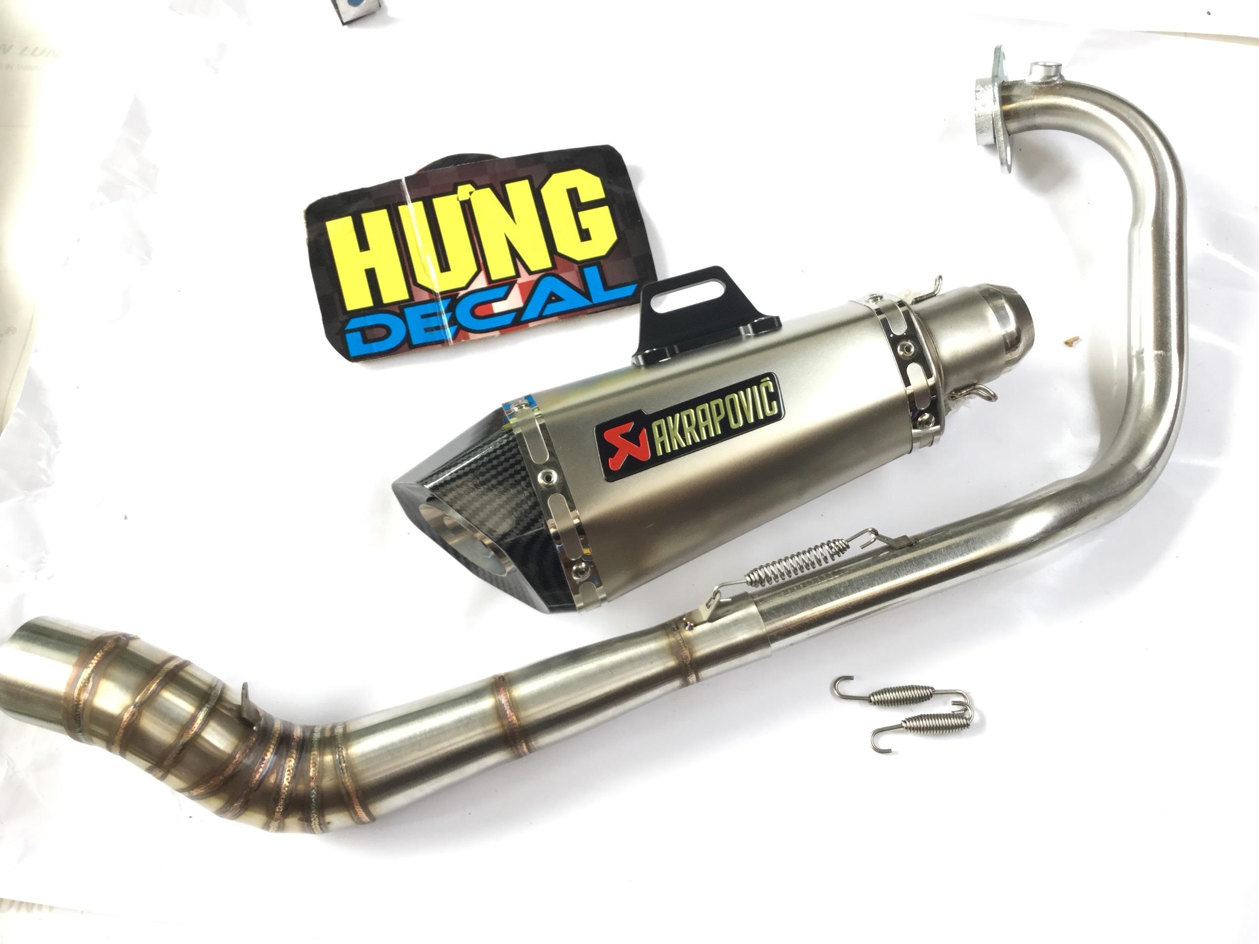 Bộ pô akapovic bạc xịn full cổ 2 khúc inox 304 raider fi, satria, gsx,... , Sản Phẩm Chất Lượng, Gian Hàng Uy Tín, Giá Cả Cực Tốt, Mua Ngay.