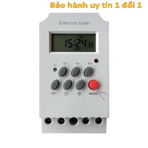 Công tắc hẹn giờ bật tắt luân phiên 16 lần trong 1 ngày công suất lớn 3000W 25A Digital time Switch KG316T MẪU MỚI 2022 PIN TỰ SẠC ĐỘ BỀN CAO BẢO HÀNH UY TÍN công tắc hẹn giờ timer hẹn giờ ổ cắm hẹn giờ