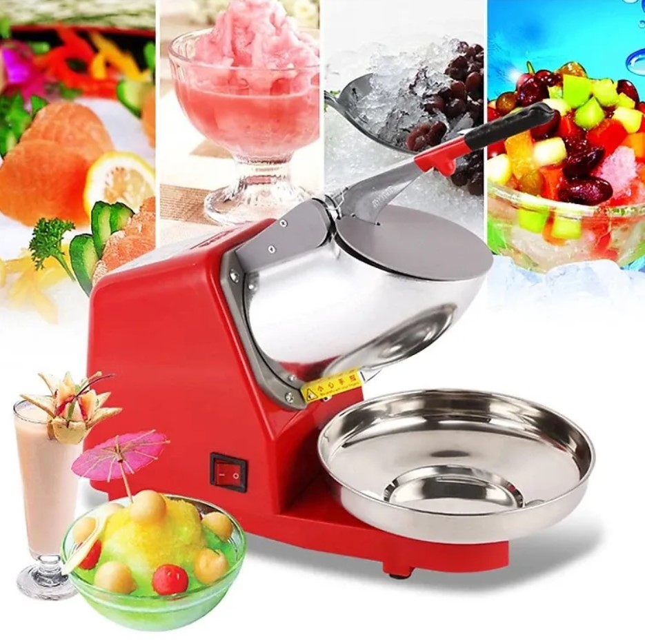 Mua máy bào đá loại tốt , máy bào đá tuyết 2 lưỡi abg - máy máy bào đá tuyết siêu mịn, lưỡi bằng thép sắc bén giúp xay mịn đá tuyết , công suất máy lớn 450w, bảo hành toàn quốc