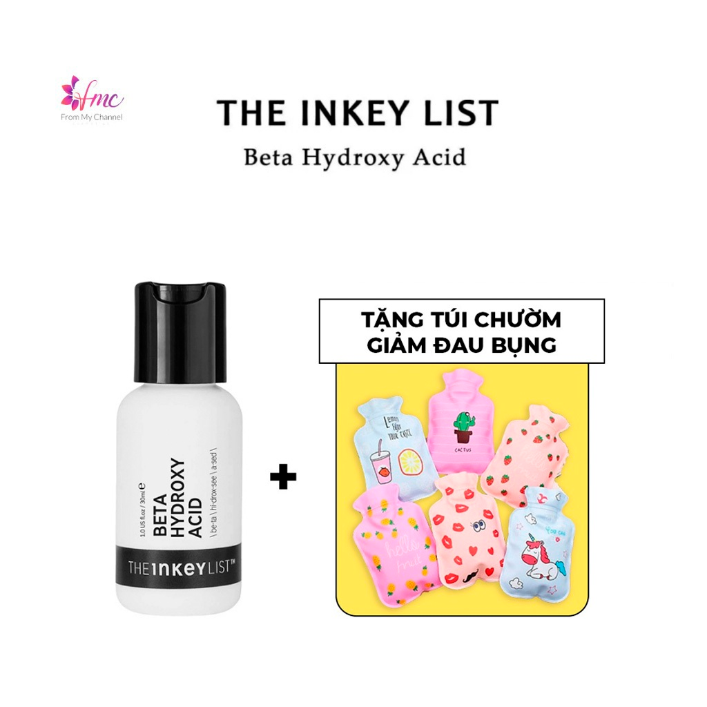 [MUA 1 TẶNG 1] The Inkey List Beta Hydroxy Acid 2% BHA giúp ngừa mụn và giảm tình trạng lỗ chân lông 30ml +Tặng 1 túi chườm giảm đau bụng