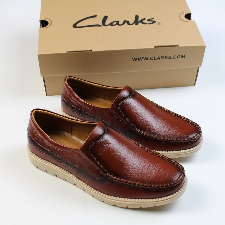 Giày lười da bò nam clarks . giày mọi hàng thai land nhập khẩu