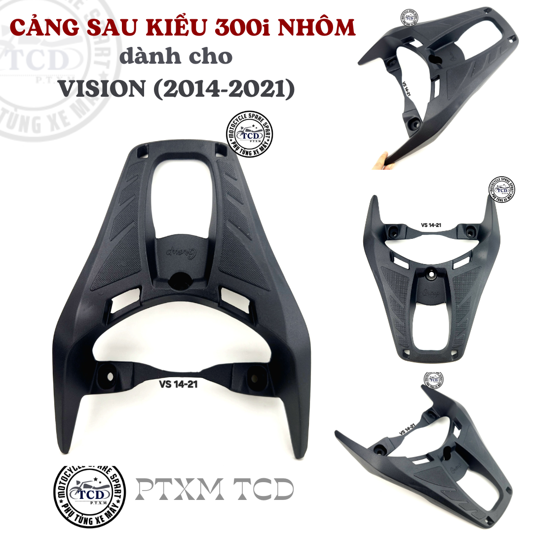 Cảng sau Vision kiểu SH 300i nhôm, nhựa,Vision 2014,Vision 2015,Vision 2016,Vision 2017,Vision 2018,Vision 2019, Vision 2020, Vision 2021