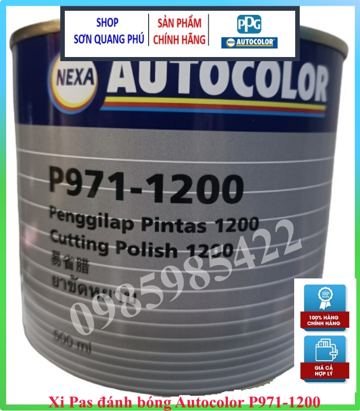 P971-1200 xi pas đánh bóng bước 1 loại 500ml hãng nexa autocolor thuộc tập đoàn ppg của mỹ chamsocxe sonquangphu8856