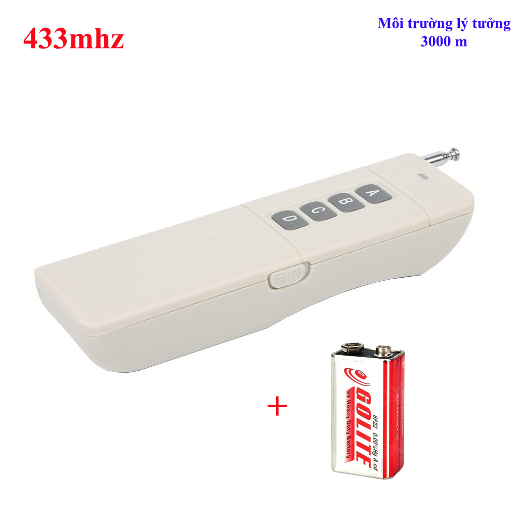 Tay phát 433mhz RF 3000M remote điều khiển thiết bị từ xa