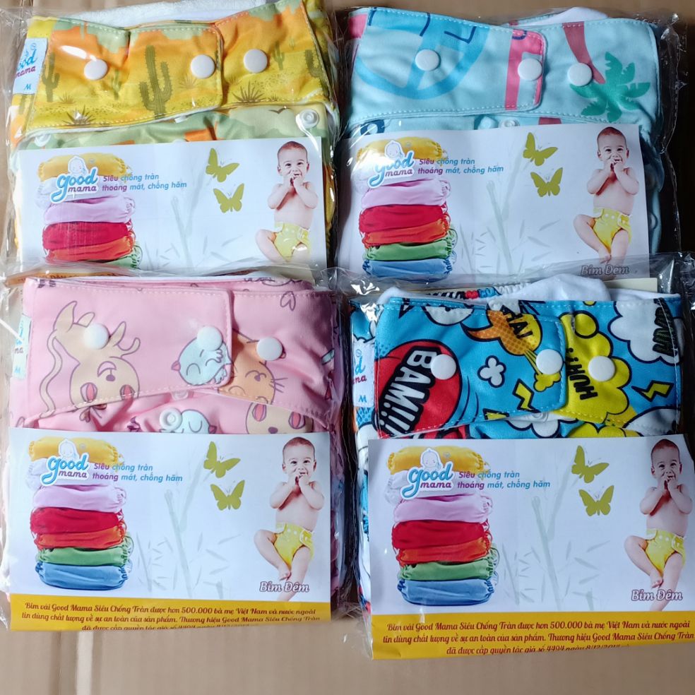 Combo 3 bỉm l đêm goodmama cho bé 9-17kg
