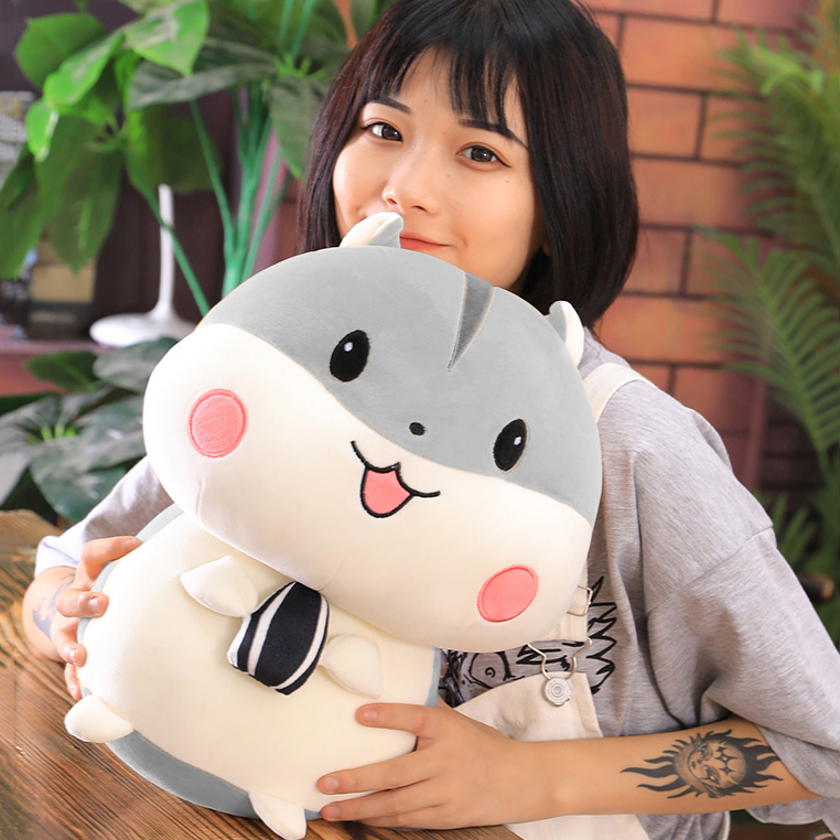 Gấu bông chuột Hamster cao 40cm TNB01 màu xám quà tặng người yêu và quà tặng sinh nhật