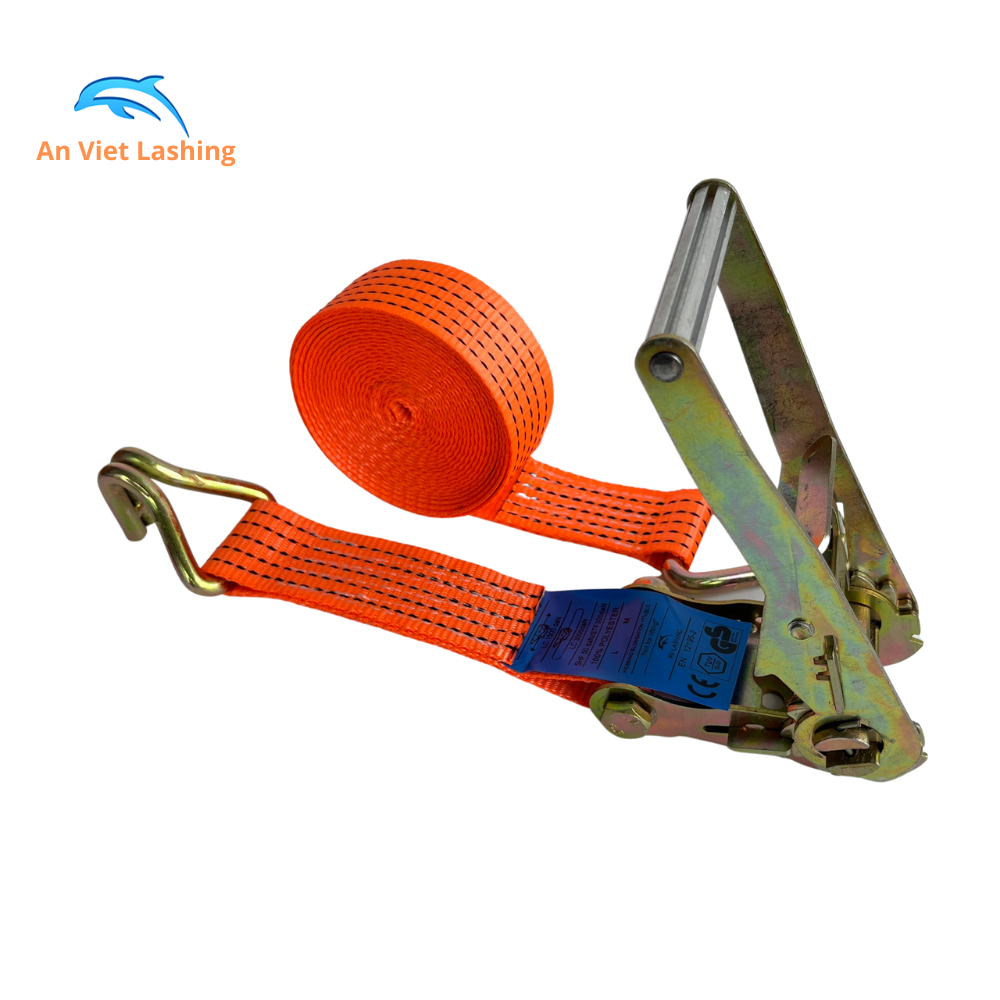 Bộ tăng đơ chằng hàng bản rộng 50mm tải trọng 3 tấn loại 2 móc