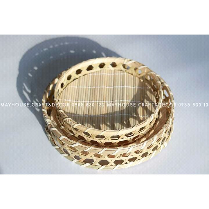 Khay tròn trang trí thân thiện môi trường