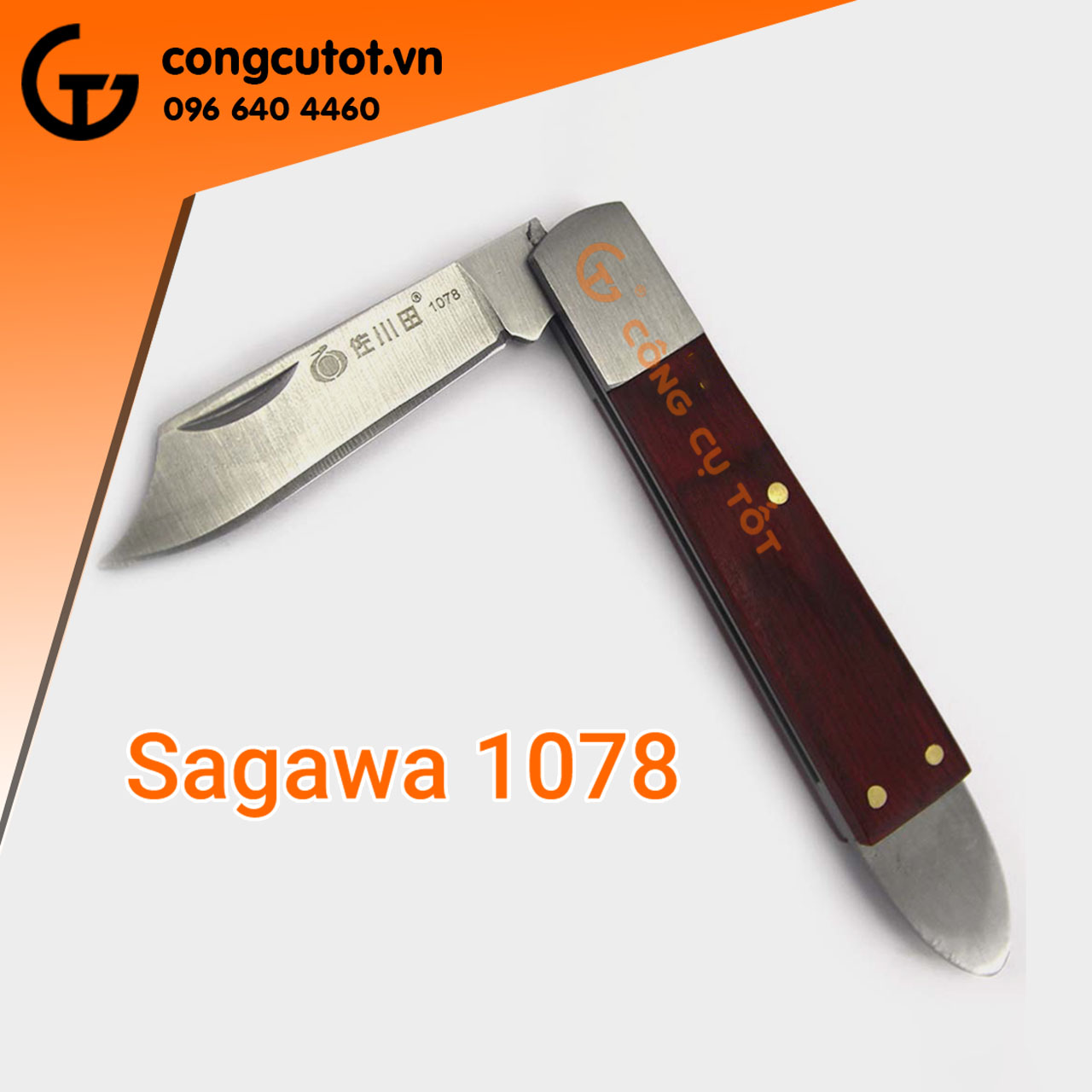 Dao ghép cây chất thép Nhật Sagawa 1078