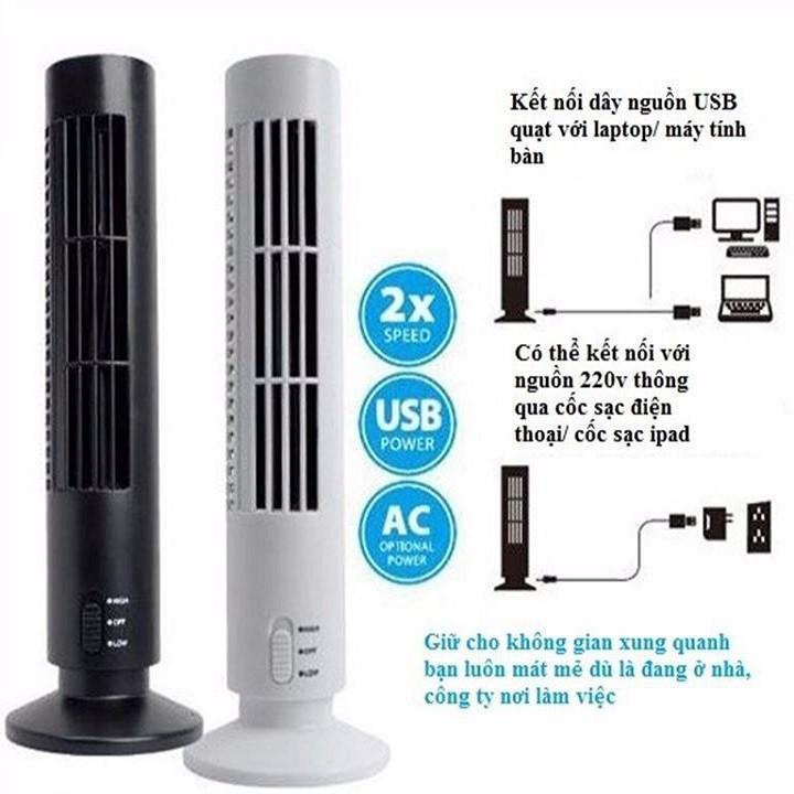 Quạt điều hòa mini hình tháp để bàn