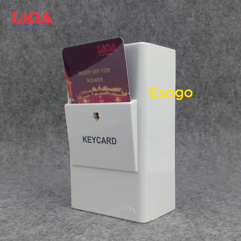 [30A] Combo công tắc ngắt điện dùng chìa khóa thẻ LiOA 30A - Lắp nổi