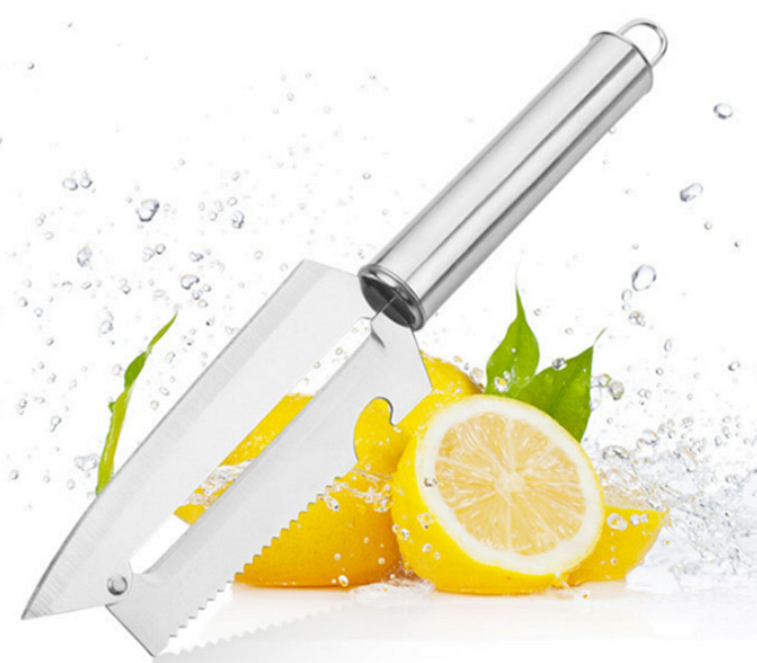 Dao bào inox chuyên gọt rau củ không gỉ an toàn. Dao bào siêu bén có móc treo kiêm dụng cụ mở hộp