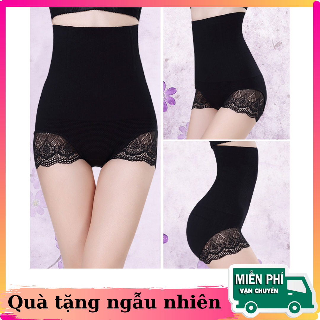 [HCM]Quần Gen Bụng Quần Nịt Bụng Chống Cuộn Phối Ren Quần Gen Bụng Sau Sinh