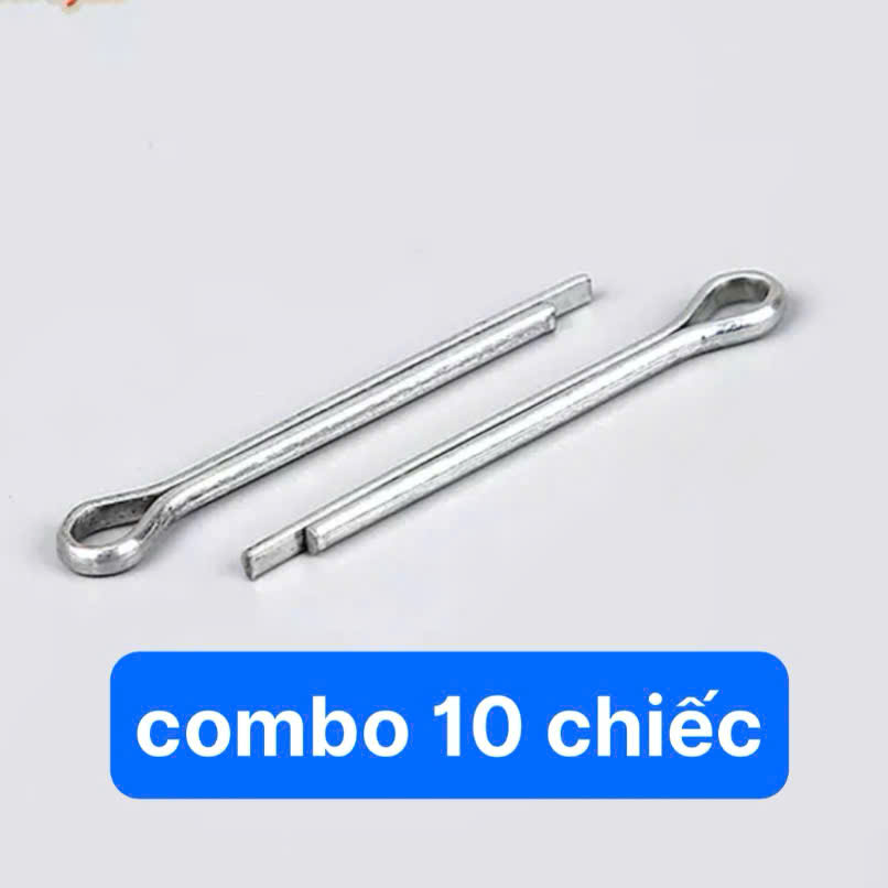 Combo 10 Chiếc Khóa Chốt To Mềm Dẻo Dẹp Dài 5cm Gồm 10 Cái Cài Khóa Chốt Dẹp Mềm Dẻo
