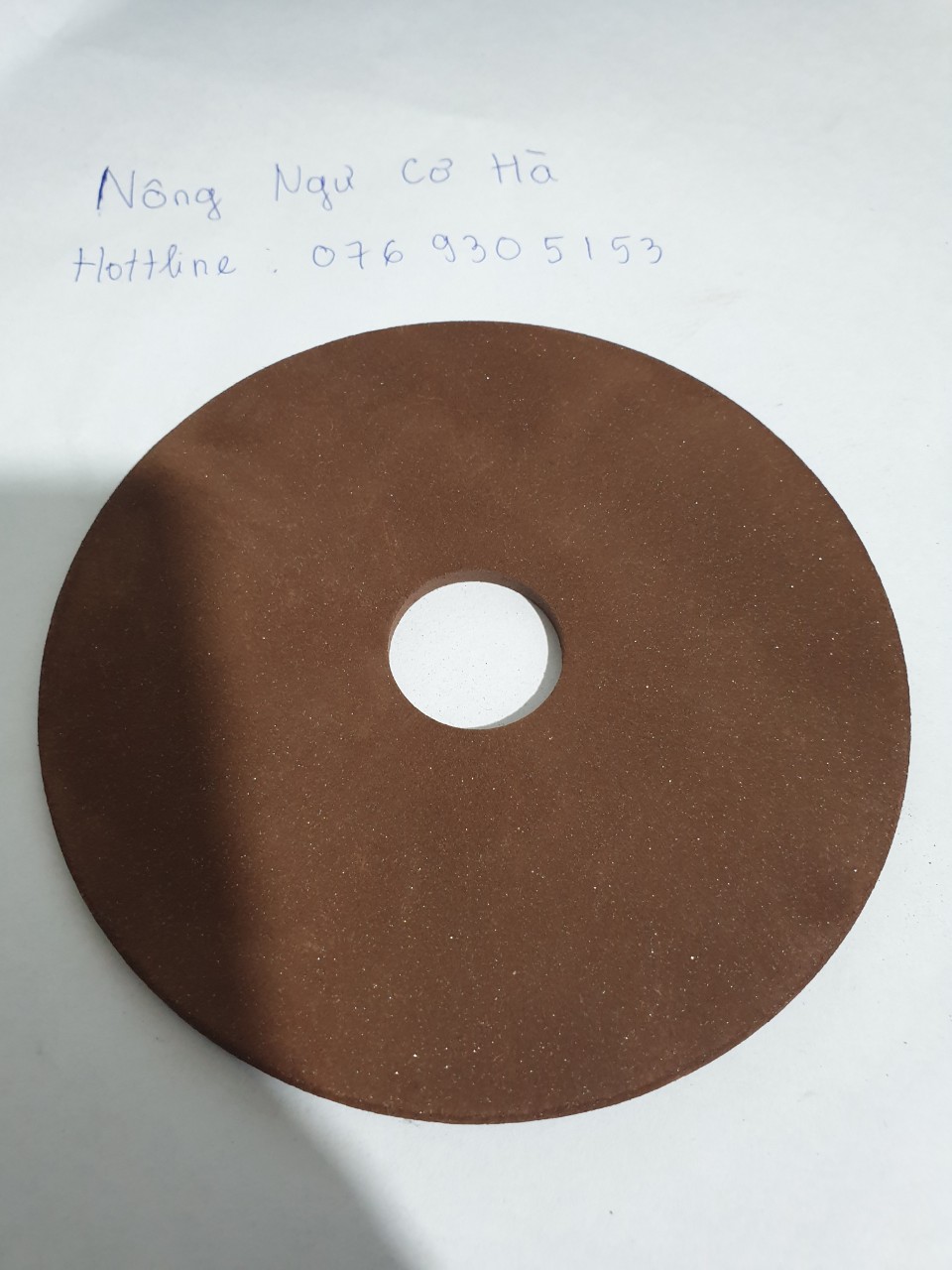 Đá mài sên gắn máy mài sên máy cưa xích. dk 107mm, dày 3mm, dk lỗ tròn 22.5mm
