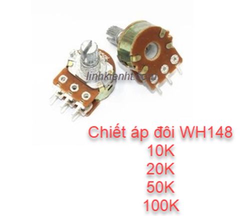 10 CÁI Chiết áp đôi âm thanh 10k 20K 50k 100k loại tốt