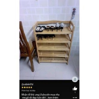 Kệ dép tháo lắp 5 tầng
