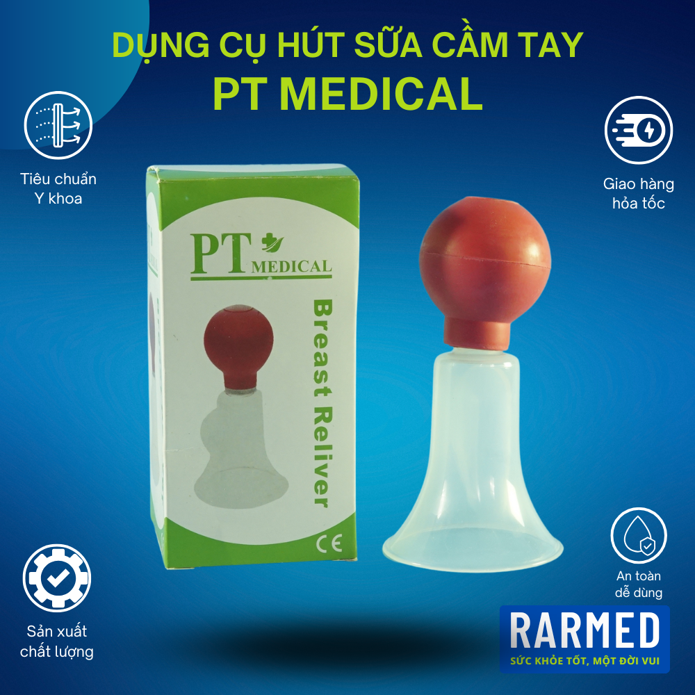 Dụng cụ hút sữa cầm tay PT, đồ hút sữa bà bầu cho bé - Cầm tay