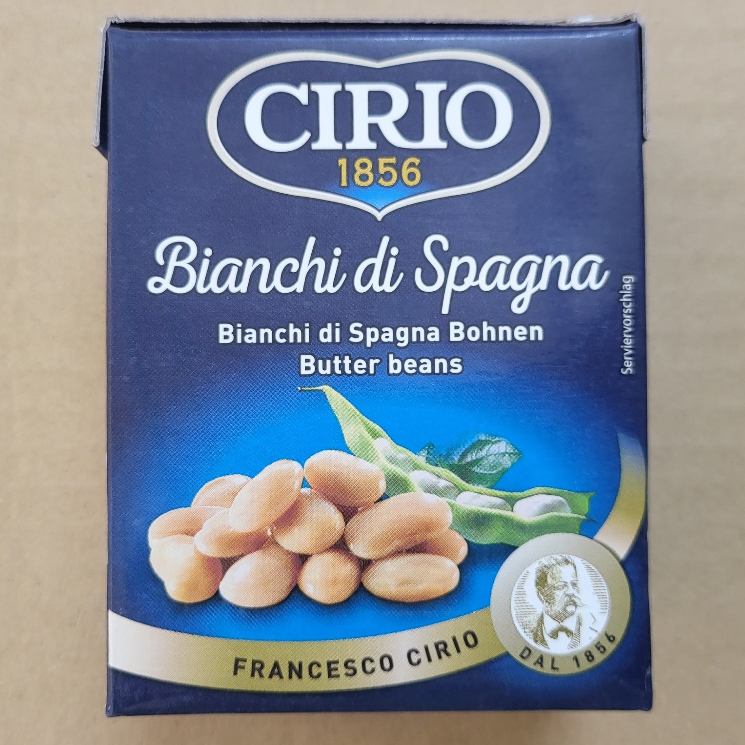[hộp giấy 380g] ĐẬU BƠ ĐÓNG HỘP [ITALIA] CIRIO Butter beans