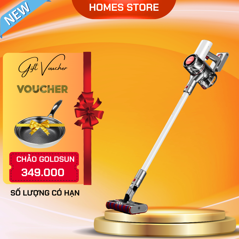 Máy Hút Bụi Không Dây Xiaomi Redroad X17/ Redroad V17 Lite Cực Nhẹ Lực Hút Mạnh 26500 Pa, Thời Gian Làm Việc 45 Phút Công Suất 150W - Hàng Chính Hãng