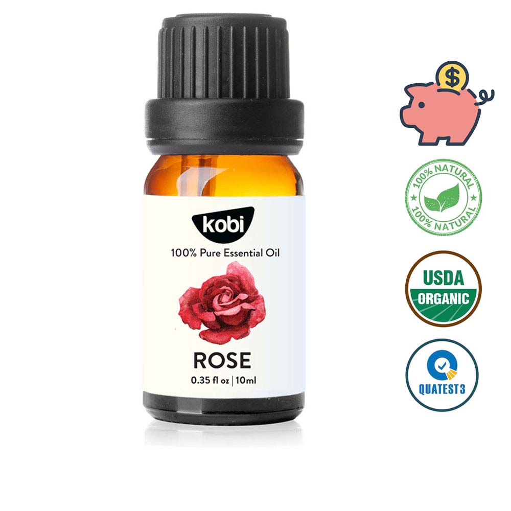 Tinh dầu Hoa Hồng Kobi Rose essential oil giúp làm trắng da, se khít lỗ chân lông - 10ml