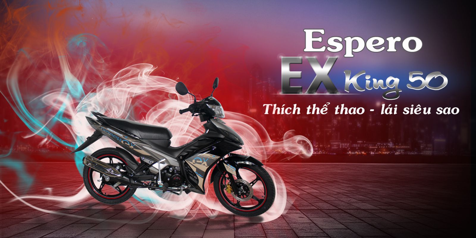 Xe máy Exciter Espero 50cc  vành đúc  2021