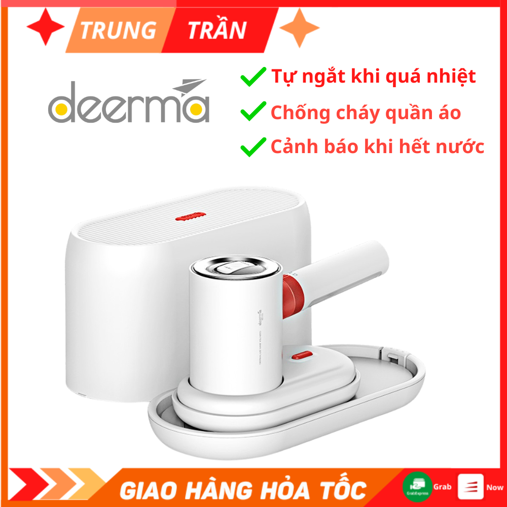 Bàn Là Hơi Nước Deerma HS200 Bàn Là Với 5 Lỗ Phun Hơi Lớn Thích Ứng Với Nhiều Loại Vải, Đa Năng Thông Minh Nhỏ Gọn Dễ Dang Mang Theo