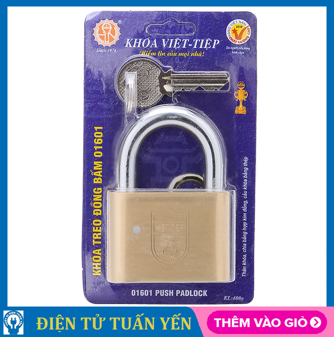Ổ khoá việt tiệp loại lớn 84 x 60 ống phi 10mm