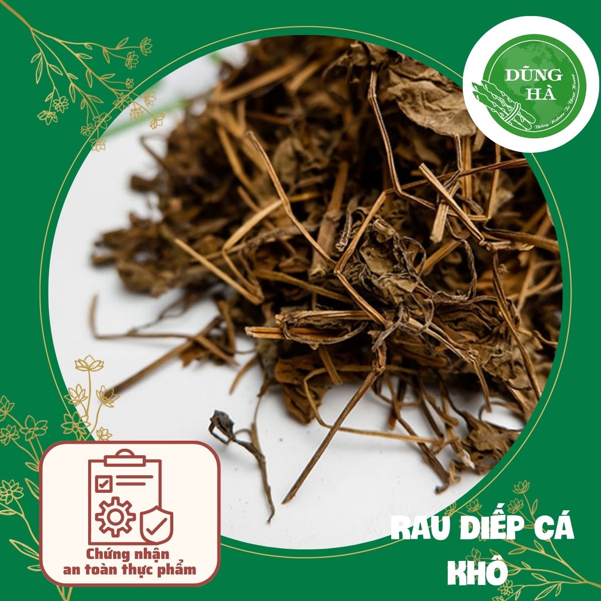 Rau Diếp Cá Khô (Ngư tinh thảo) Giải Nhiệt Gói 500g