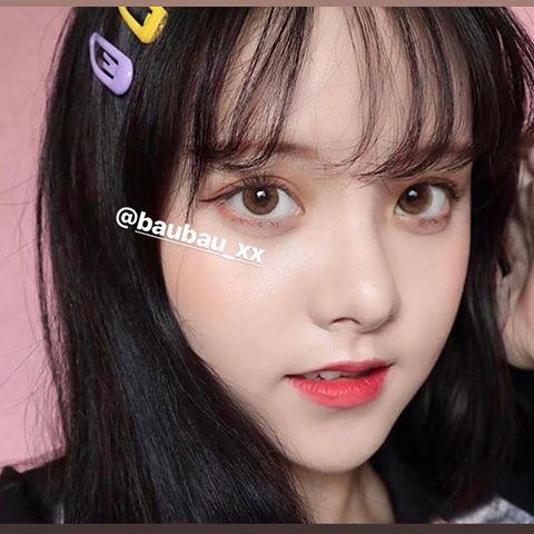 [HCM]Lens - kính áp trồng nâu tây sử dụng 1 năm tặng kèm khây đựng