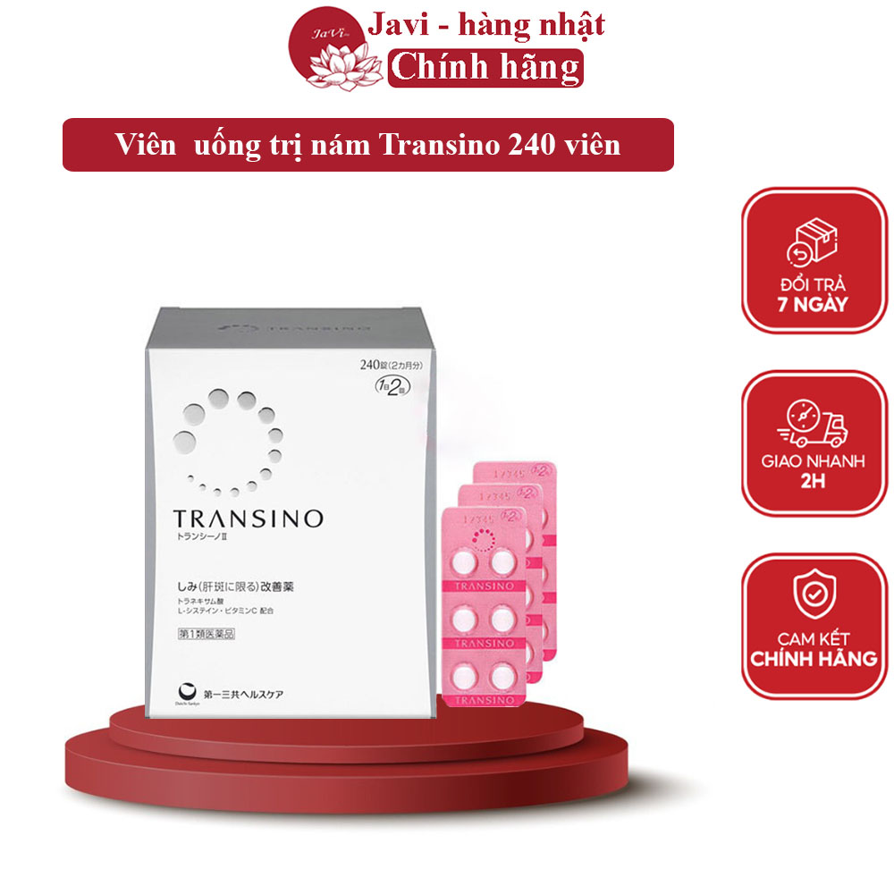Viên uống hỗ trợ giảm thâm nám Transino 240 viên Nhật Bản