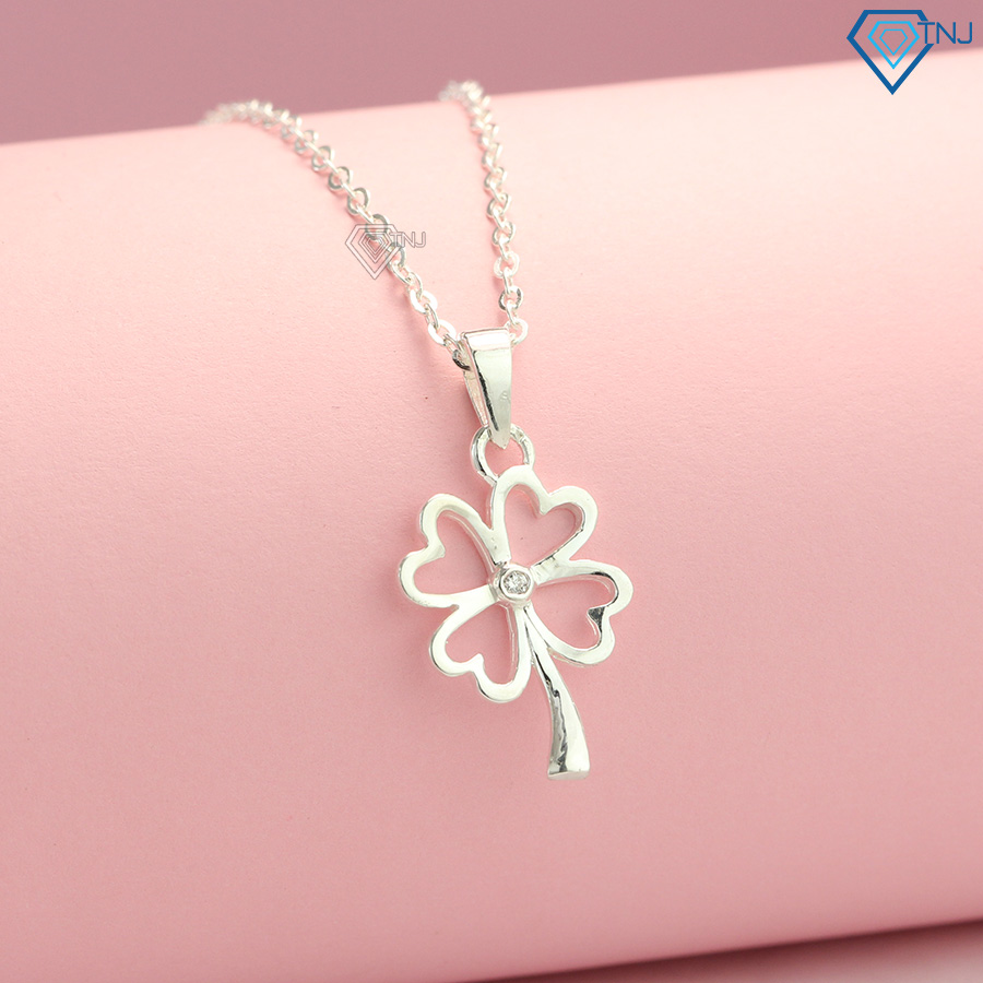 Dây chuyền nữ bạc cỏ 4 lá may mắn DCN0284 - Trang Sức TNJ