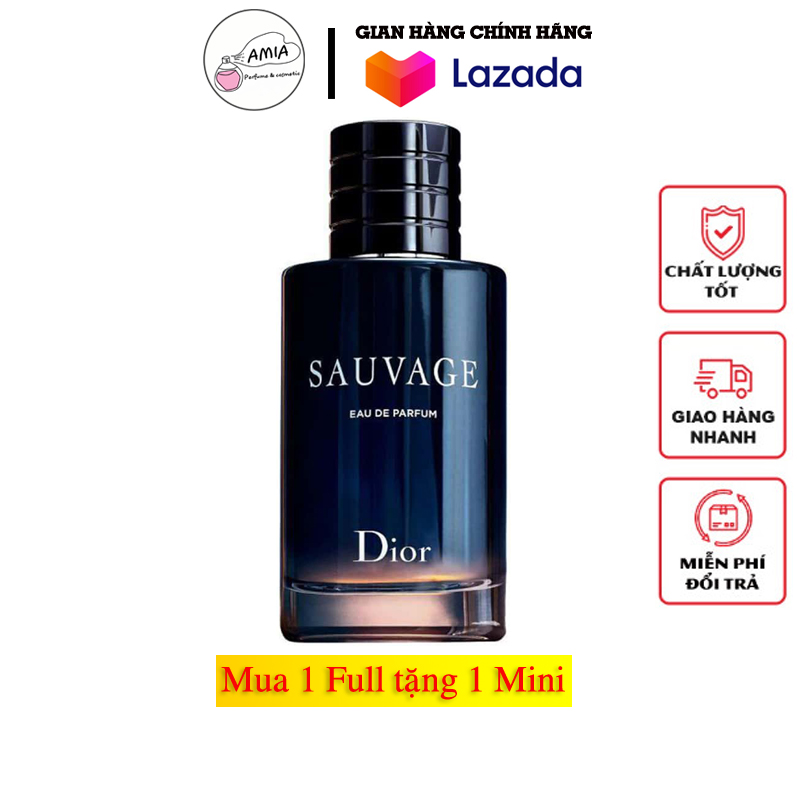 Nước hoa nam sauvage eau de toilette 100ml chính hãng pháp xt322 amia shop