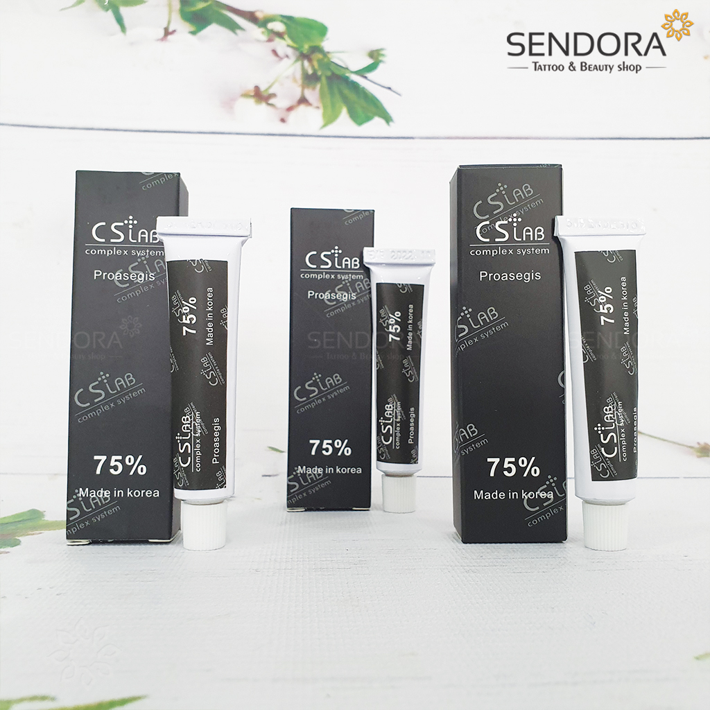 Tê cs lab hàn quốc nồng độ 75%, tê kem phun xăm mày môi mí