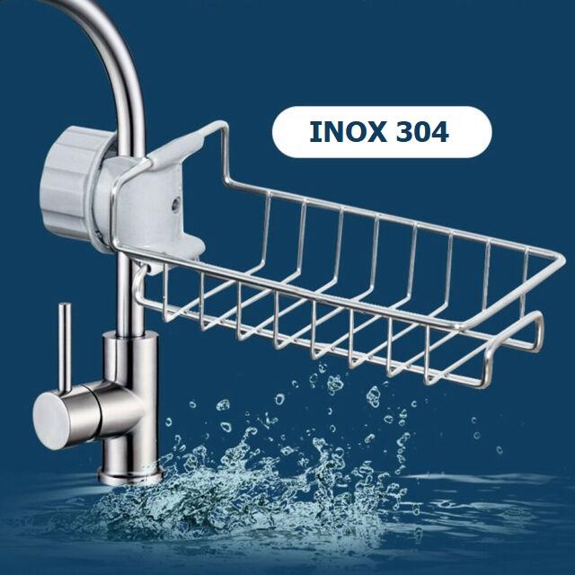 [HCM]GIÁ ĐỂ MIẾNG RỬA CHÉN BẰNG INOX - KỆ INOX 304 KHÔNG GỈ ĐỰNG LƯỚI RỬA BÁT CỌ XOONG BÀN CHẢI XÀ BÔNG TREO VÒI NƯỚC BỒN RỬA BÁT