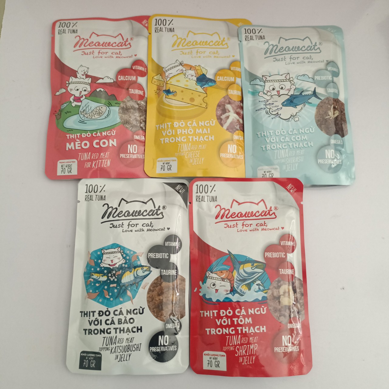 Thức ăn cho mèo Pate Meowcat 70g !