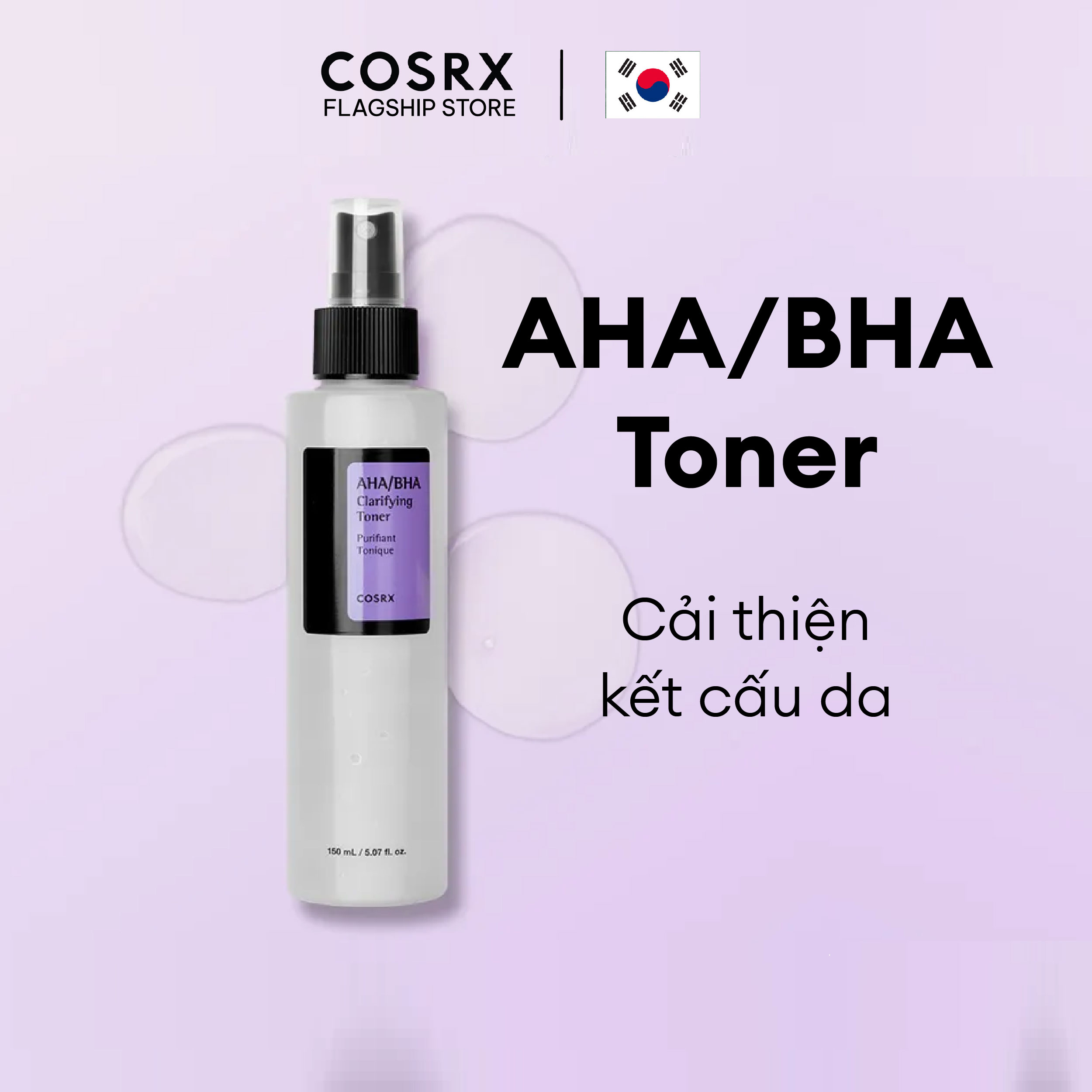 Nước Hoa Hồng Tẩy Tế Bào Chết Hoá Học COSRX AHA/BHA Clarifying Treatment Toner