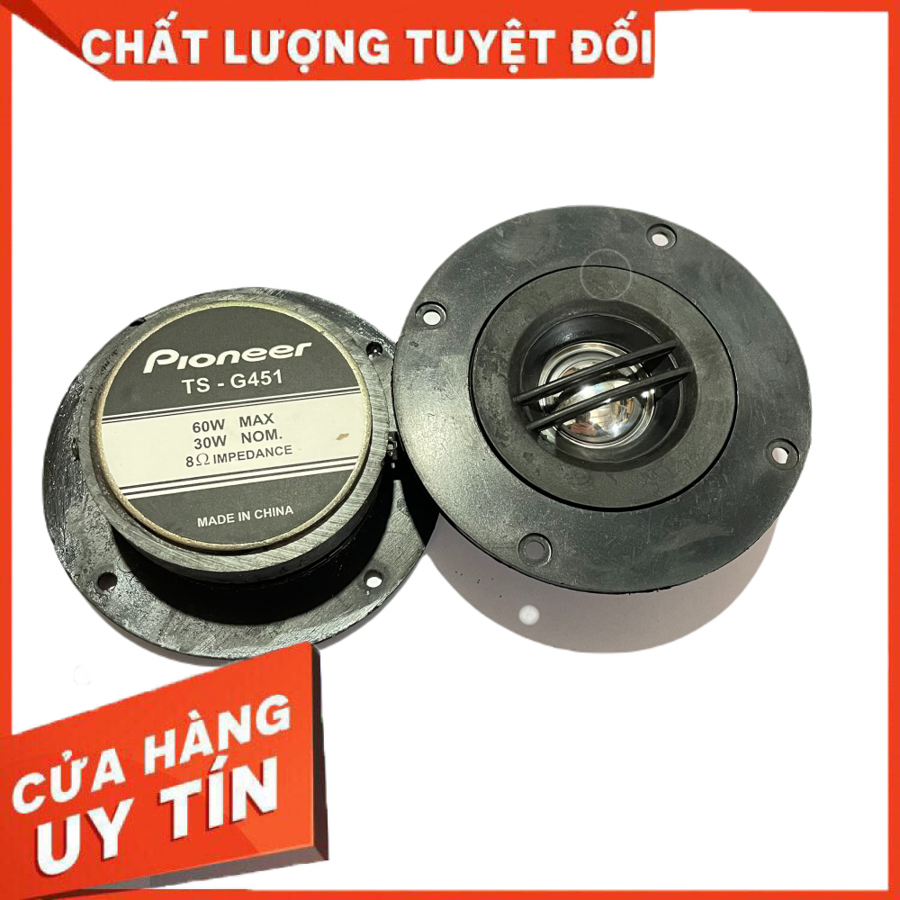 Loa treble đĩa 10cm màng titan cao cấp: Giá 2 chiếc