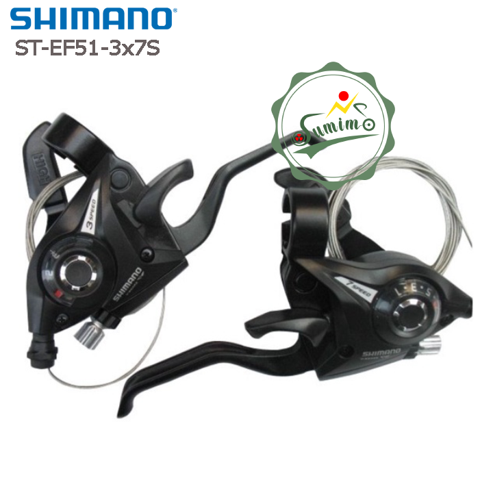 Tay đề xe đạp - Tay bấm xã Shimano ST-EF51-3x7 Speed