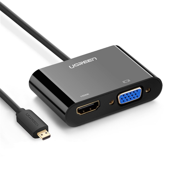 Cáp micro hdmi to vga, hdmi ugreen 30355