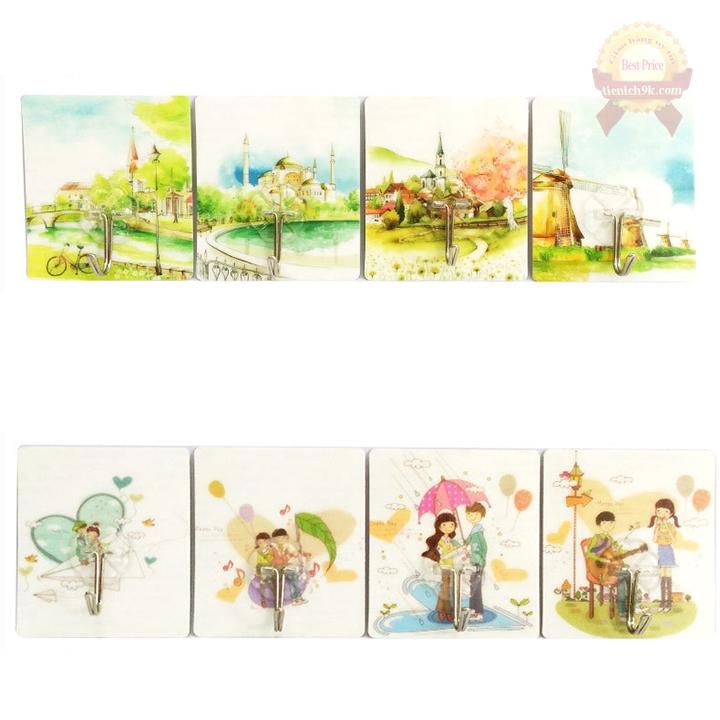 Combo 5 Móc thần thánh 3D dán tường siêu chắc giá rẻ 3 SKU – Loại to