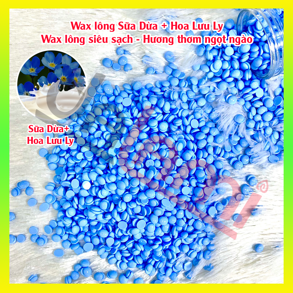 [MUA 3 GIẢM 10%] Sáp Wax Lông Sữa Dừa Xanh - Wax Sạch Lông Cứng và Lông Tơ, An Toàn, Phù Hợp Mọi Loại Da - Wax tẩy lông nách, Wax lông vùng kín, bikini, Wax ria mép, râu, wax lông tay lông chân - Tặng que gỗ wax lông