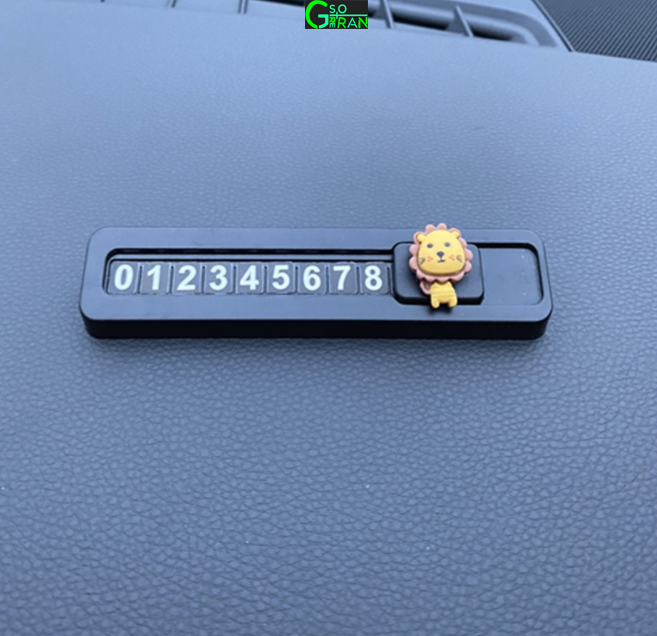 Bảng Ghi Số Điện Thoại Hình Cọp Con Trên Ô Tô, Thẻ Đỗ Xe Hiển Thị Số Điện Thoại Gắn Taplo Xe Hơi,Ô Tô