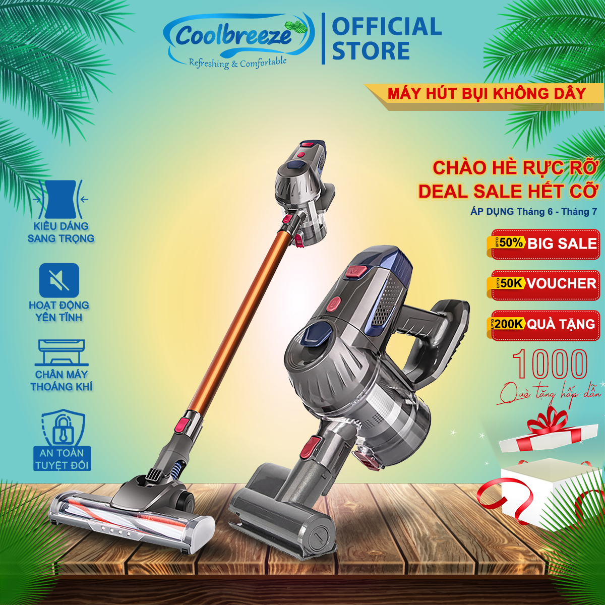 Máy Hút Bụi Cầm Tay Không Dây CoolBreeze CBHB99, Máy Hút Bụi Tiện Dụng