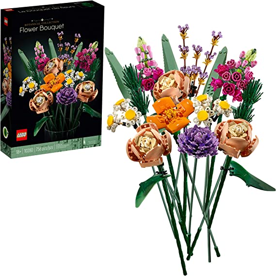 Đồ chơi xếp hình chính hãng lego icons flower bouquet 10280 - 756 mảnh ghép
