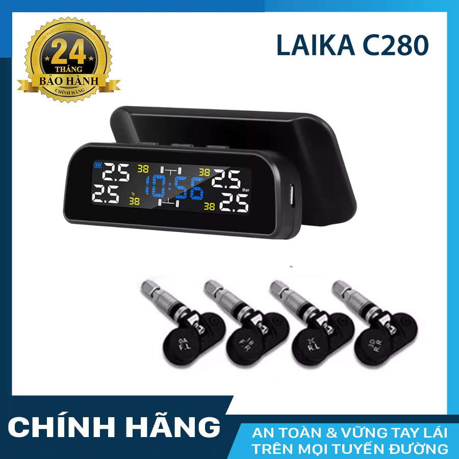 Cảm biến áp suất lốp Laika C280 van gắn trong – Bảo hành 24 tháng